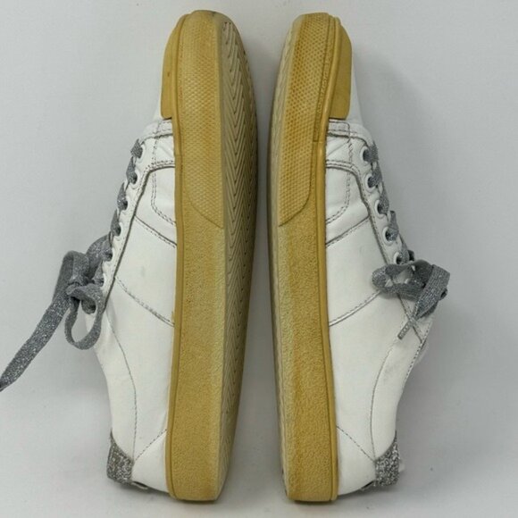 Authentic Saint Laurent leather Sneakers size EU 37/ 7 US - Picture 6 of 11